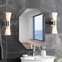 Khushi Decors Octagon Frame Wall Mirror, Bedroom Mirror for Wall Decor Size:16" x 23" Bathroom Mirror