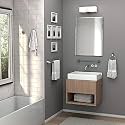 Vanity Mirror Glass Bathroom Wall - Full Length Plain Mirror for Bedroom, Living Room, Dressing Room, Hall, Makeup Room, Wash Basin, Rectangle Shape (Size -18 X 24 Inch)
