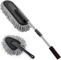 khushmogalhub Extendable Car Cleaning Duster Brush with Handle Combo