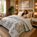 KHUSHRIT Floral Double Comforter for AC