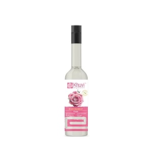 khuvi organics rose sharbat gulab syrup 500ml  natural summer drink concentrate  cooling refreshing beverage  traditional floral sharbat for mocktails amp desserts