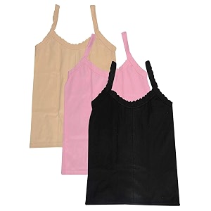 Khwahish Cotton Multi-Coloured Long Slip Camisole