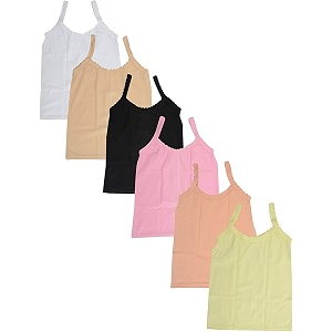 Khwahish Cotton Multi-Coloured Long Slip Camisole