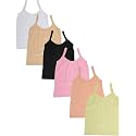 Khwahish Cotton Multi-Coloured Long Slip amp Camisole