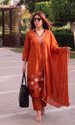 Kiana House Of Fashion Women Embroidered Straight