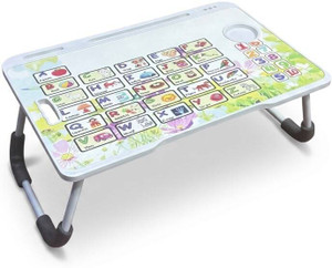 kiara quality first alphabet print kids foldable table for study  work best for work home engineered wood study table
