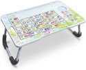 Kiara Quality First Alphabet Print Kids Foldable Table For Study & Work, Best for Work Home Engineered Wood Study Table