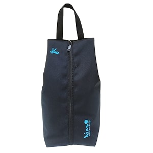 kiash shoe storage organizer bag with one zipper for traveling portable pouch waterproof and lightweight polyester fabric for men and women - black - pack of 1