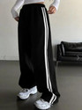 Kiba Retail Striped Women Black Track Pants