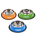 Food Grade Stainless Steel Dog and Cat Bowl| Anti Skid Water &amp; Food Feeding Pet Bowl| Premium &amp; Vibrant Colors|750 ml Print|for Small, Medium, Large Pet Breeds|Multicolor|Pack of 3
