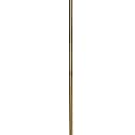 Kichler 2999NBR 0.5-Inch Diameter x 12-Inch Length Steel Lighting Stem, Natural Brass