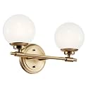 Kichler Benno 2-Light Bathroom Vanity Light, Champagne Bronze