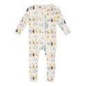 KicKee Baby &amp; Toddler Zipper Footie – Ultra-Soft Viscose from Bamboo Pajamas with Flip Paws &amp; Grips