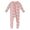 KicKee Baby &amp; Toddler Zipper Footie – Ultra-Soft Viscose from Bamboo Pajamas with Flip Paws &amp; Grips
