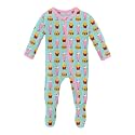 KicKee Baby &amp; Toddler Zipper Footie – Ultra-Soft Viscose from Bamboo Pajamas with Flip Paws &amp; Grips