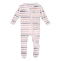 KicKee Baby &amp; Toddler Zipper Footie – Ultra-Soft Viscose from Bamboo Pajamas with Flip Paws &amp; Grips