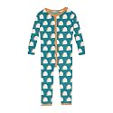 KicKee Baby &amp; Toddler Zipper Footie – Ultra-Soft Viscose from Bamboo Pajamas with Flip Paws &amp; Grips