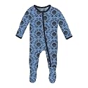 KicKee Baby &amp; Toddler Zipper Footie – Ultra-Soft Viscose from Bamboo Pajamas with Flip Paws &amp; Grips