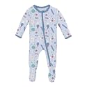 KicKee Baby &amp; Toddler Zipper Footie – Ultra-Soft Viscose from Bamboo Pajamas with Flip Paws &amp; Grips