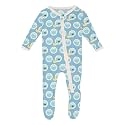 KicKee Baby &amp; Toddler Zipper Footie – Ultra-Soft Viscose from Bamboo Pajamas with Flip Paws &amp; Grips