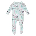 KicKee Baby &amp; Toddler Zipper Footie – Ultra-Soft Viscose from Bamboo Pajamas with Flip Paws &amp; Grips