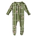 KicKee Baby &amp; Toddler Zipper Footie – Ultra-Soft Viscose from Bamboo Pajamas with Flip Paws &amp; Grips