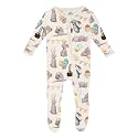 KicKee Baby &amp; Toddler Zipper Footie – Ultra-Soft Viscose from Bamboo Pajamas with Flip Paws &amp; Grips