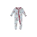 KicKee Baby &amp; Toddler Zipper Footie – Ultra-Soft Viscose from Bamboo Pajamas with Flip Paws &amp; Grips