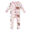 KicKee Baby &amp; Toddler Zipper Footie – Ultra-Soft Viscose from Bamboo Pajamas with Flip Paws &amp; Grips