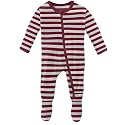 KicKee Baby & Toddler Zipper Footie – Ultra-Soft Viscose from Bamboo Pajamas with Flip Paws & Grips