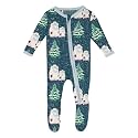 KicKee Baby &amp; Toddler Zipper Footie – Ultra-Soft Viscose from Bamboo Pajamas with Flip Paws &amp; Grips