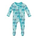 KicKee Baby &amp; Toddler Zipper Footie – Ultra-Soft Viscose from Bamboo Pajamas with Flip Paws &amp; Grips