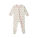 KicKee Baby &amp; Toddler Zipper Footie – Ultra-Soft Viscose from Bamboo Pajamas with Flip Paws &amp; Grips