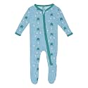 KicKee Baby &amp; Toddler Zipper Footie – Ultra-Soft Viscose from Bamboo Pajamas with Flip Paws &amp; Grips