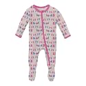 KicKee Baby &amp; Toddler Zipper Footie – Ultra-Soft Viscose from Bamboo Pajamas with Flip Paws &amp; Grips