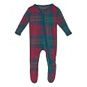 KicKee Baby &amp; Toddler Zipper Footie – Ultra-Soft Viscose from Bamboo Pajamas with Flip Paws &amp; Grips