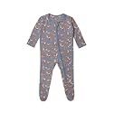 KicKee Baby &amp; Toddler Zipper Footie – Ultra-Soft Viscose from Bamboo Pajamas with Flip Paws &amp; Grips