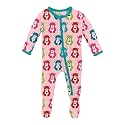 KicKee Baby &amp; Toddler Zipper Footie – Ultra-Soft Viscose from Bamboo Pajamas with Flip Paws &amp; Grips
