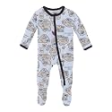 KicKee Baby &amp; Toddler Zipper Footie – Ultra-Soft Viscose from Bamboo Pajamas with Flip Paws &amp; Grips