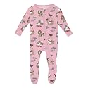 KicKee Baby &amp; Toddler Zipper Footie – Ultra-Soft Viscose from Bamboo Pajamas with Flip Paws &amp; Grips