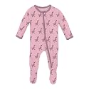 KicKee Baby &amp; Toddler Zipper Footie – Ultra-Soft Viscose from Bamboo Pajamas with Flip Paws &amp; Grips
