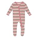 KicKee Baby &amp; Toddler Zipper Footie – Ultra-Soft Viscose from Bamboo Pajamas with Flip Paws &amp; Grips