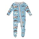 KicKee Baby &amp; Toddler Zipper Footie – Ultra-Soft Viscose from Bamboo Pajamas with Flip Paws &amp; Grips