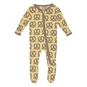 KicKee Baby &amp; Toddler Zipper Footie – Ultra-Soft Viscose from Bamboo Pajamas with Flip Paws &amp; Grips