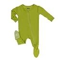 KicKee Pants Print Footie with Zipper, Fitting Long Sleeve Pajama Baby Bodysuit, Ultra Soft Everyday One Piece Loungewear