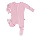 KicKee Pants Print Footie with Zipper, Fitting Long Sleeve Pajama Baby Bodysuit, Ultra Soft Everyday One Piece Loungewear