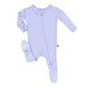 KicKee Pants Print Footie with Zipper, Fitting Long Sleeve Pajama Baby Bodysuit, Ultra Soft Everyday One Piece Loungewear