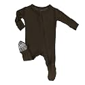 KicKee Pants Print Footie with Zipper, Fitting Long Sleeve Pajama Baby Bodysuit, Ultra Soft Everyday One Piece Loungewear