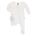KicKee Pants Print Footie with Zipper, Fitting Long Sleeve Pajama Baby Bodysuit, Ultra Soft Everyday One Piece Loungewear