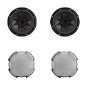 KICKER (2 52CVR102 10-Inch (25cm) Sub, DVC, 2-ohm &amp; 52GR10 Grill Bundle
